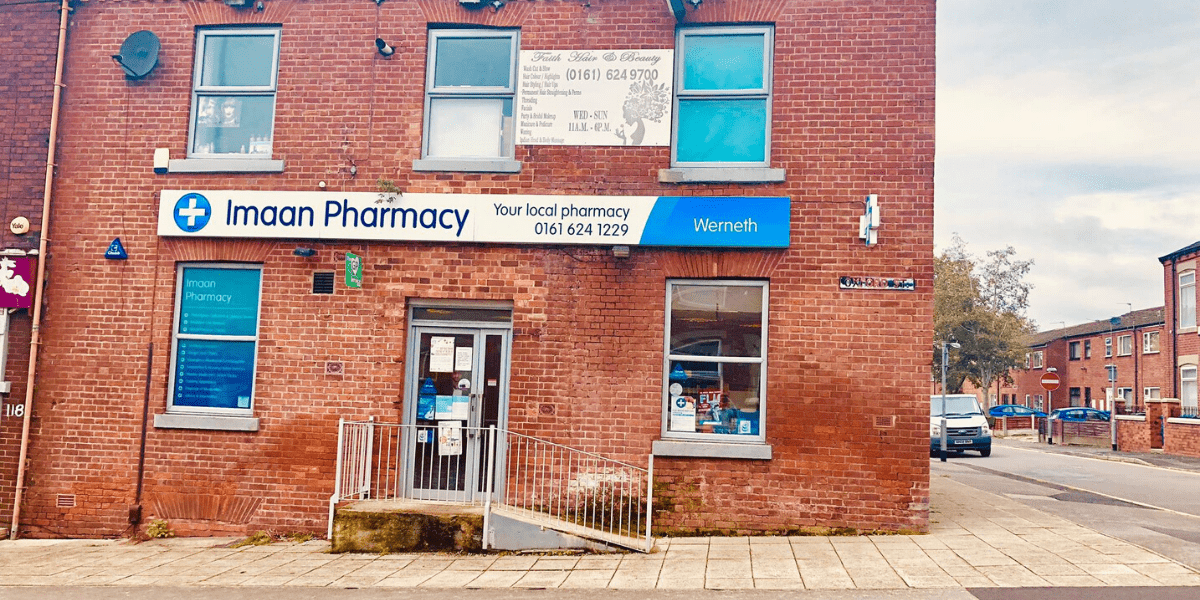 Werneth Pharmacy Front of Werneth Pharmacy
