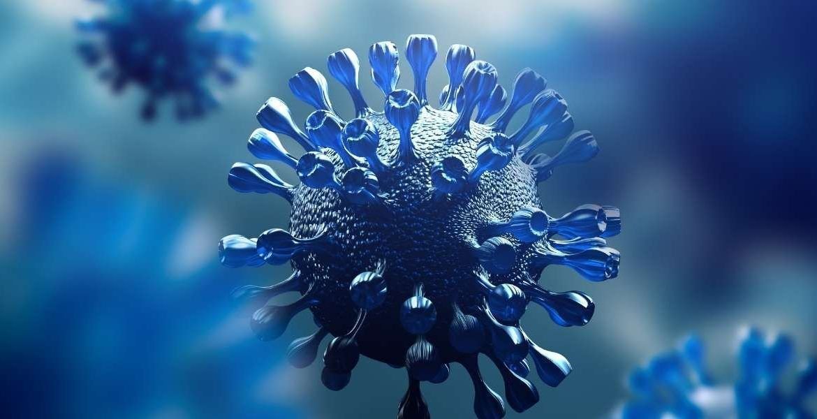 3D model of the Omicron virus