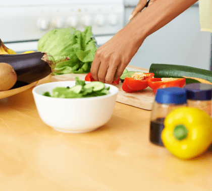 A variety of healthy food on a table